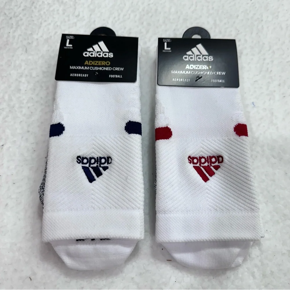 Men’s white Adizero Adidas Socks